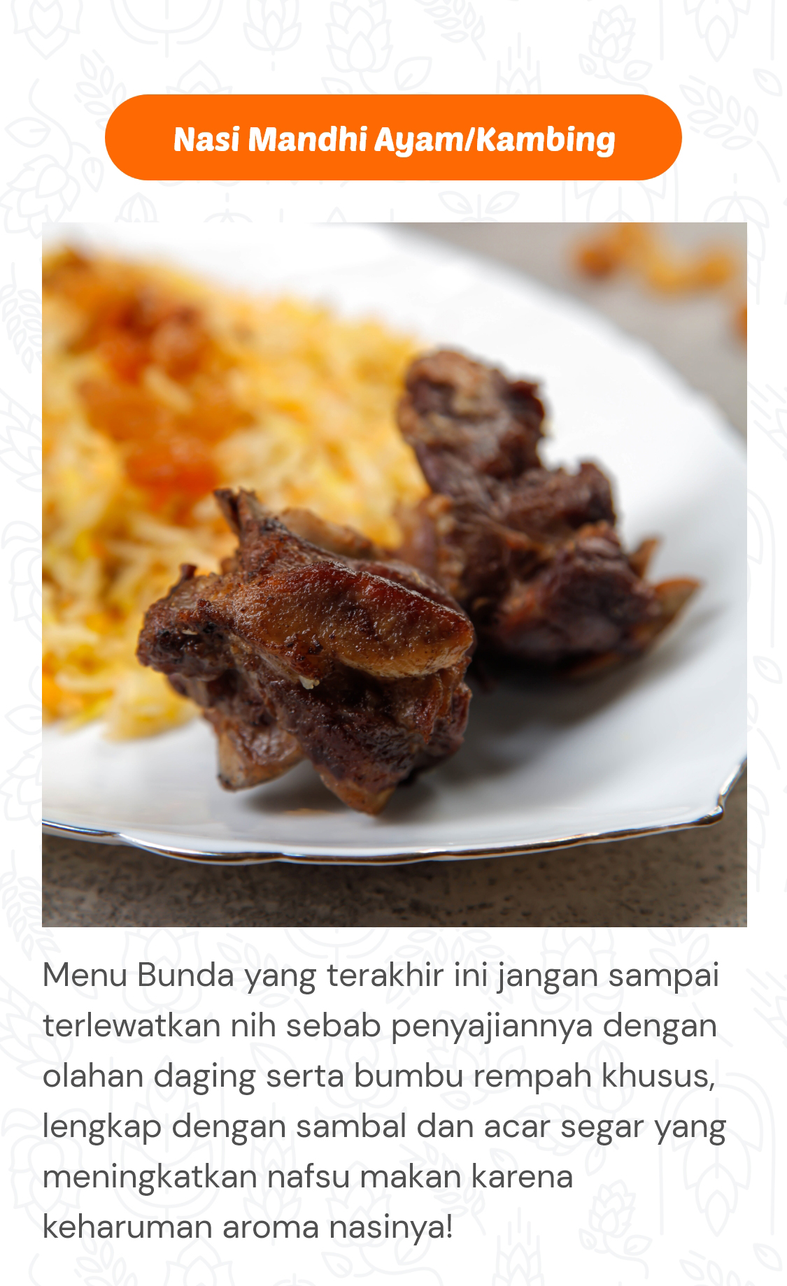 Nasi Mandhi Ayam/Kambing
